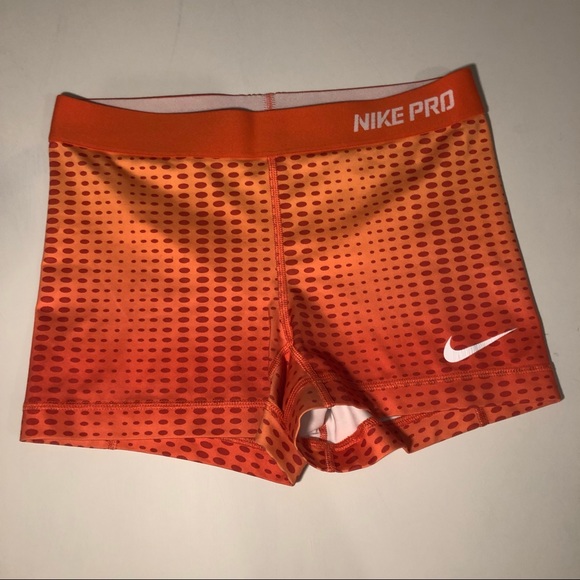 Nike Pants - Nike Pro Orange Spandex Shorts Nike Pants - Nike Pro Orange Spandex Shorts